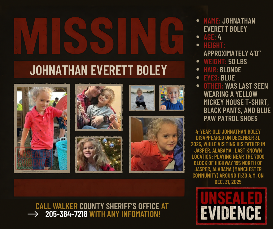 Cover image for Vanished on New Year’s Eve: The Search for Johnathan Boley