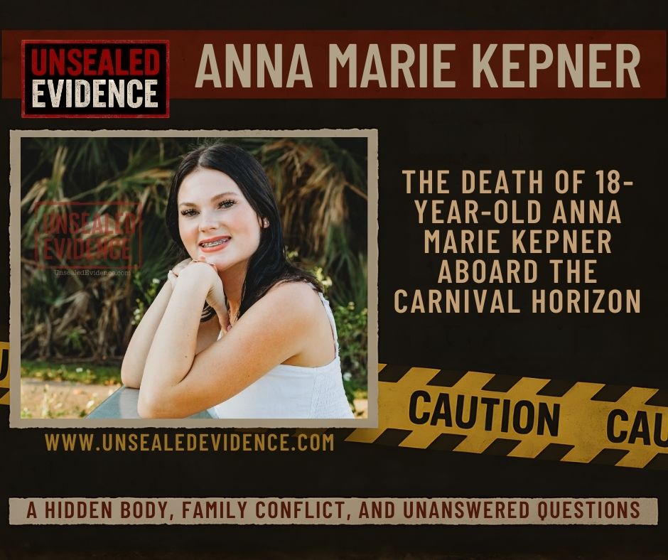 Cover image for The Death of 18-Year-Old Anna Marie Kepner Aboard the Carnival Horizon: A Hidden Body, Family Conflict, and Unanswered Questions