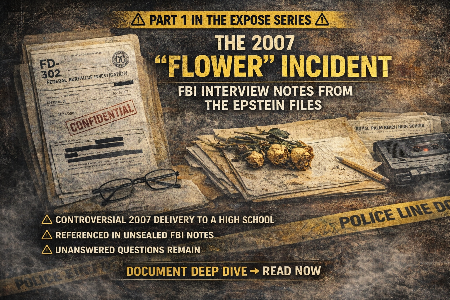 The 2007 “Flower” Incident: FBI Interview Notes From the Epstein Files cover image